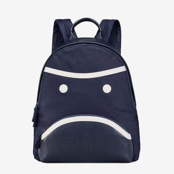 tory sport navy grumpy face backpack