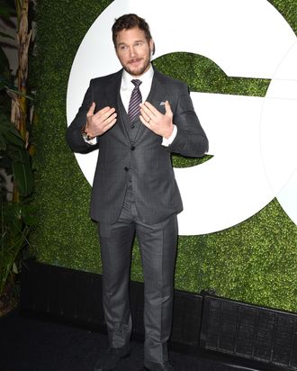LOS ANGELES, CA - DECEMBER 04: Chris Pratt arrives at the 2014 GQ Men Of The Year Party at Chateau Marmont on December 4, 2014 in Los Angeles, California. (Photo by Steve Granitz/WireImage)