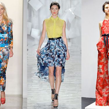 Looks from Peter Som, Jason Wu, and Wes Gordon