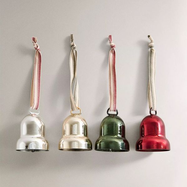 Zara Home Set of Bell Christmas Tree Ornaments