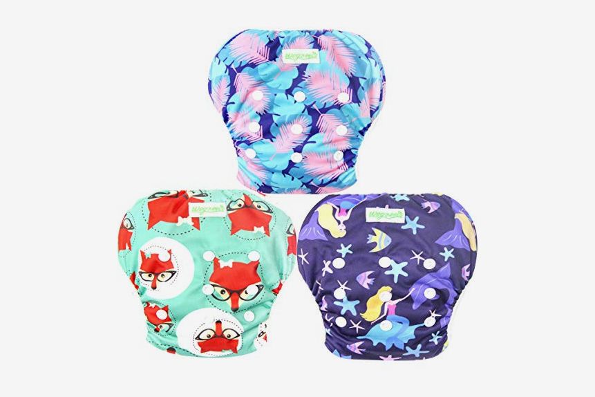 storeofbaby Reusable Swim Diapers Covers Waterproof Swimming Pants for 8-36lbs Unisex Baby Pack of 2 