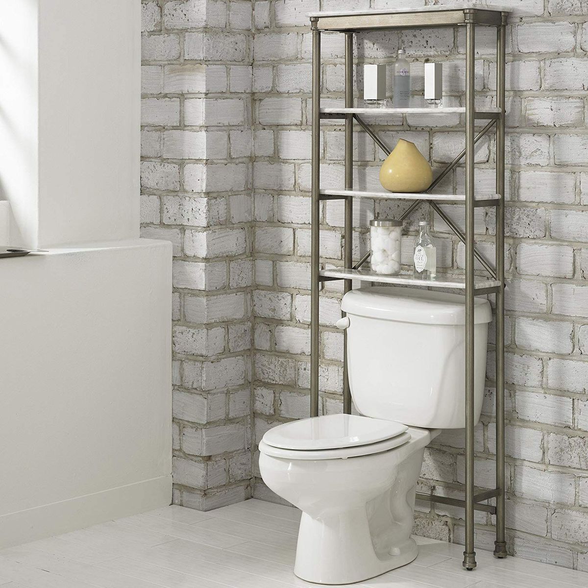 5 Best Over The Toilet Storage Ideas On, Shelving Unit Above Toilet