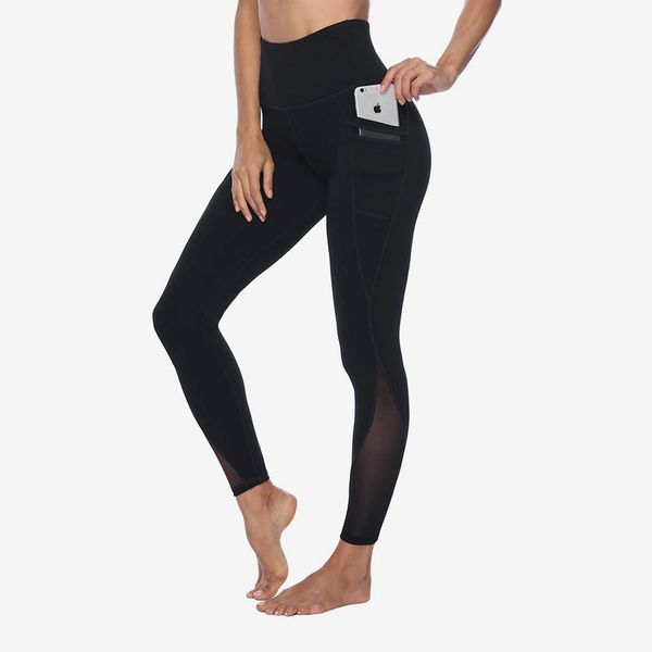 Persit Women's Mesh Yoga Pants with 2 Pockets