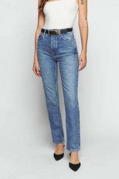 Reformation Cynthia High Rise Straight Jeans