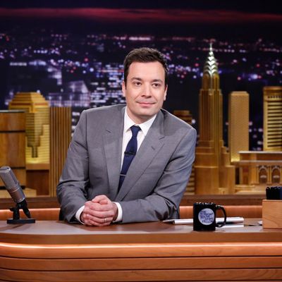 THE TONIGHT SHOW STARRING JIMMY FALLON -- Episode 0001 -- Pictured: Host Jimmy Fallon on February 17, 2014 -- (Photo by: Lloyd Bishop/NBC/NBCU Photo Bank)
