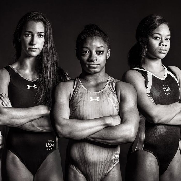 The U.S. women's gymnastics team.