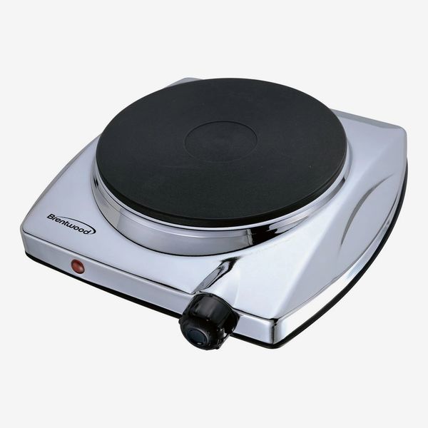 Brentwood Electric 1000W Single Hotplate in Chrome Finish