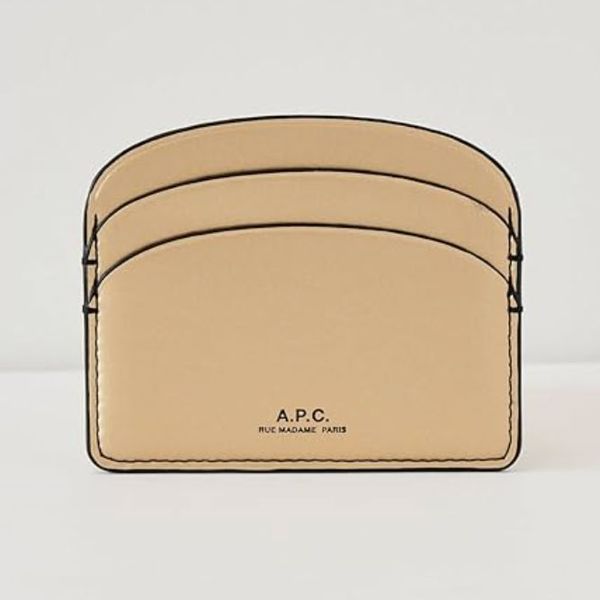 A.P.C. Porte-Cartes Demi Card case, Raa Gold, One Size