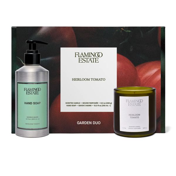 Flamingo Estate Heirloom Tomato Candle & Hand Soap Gift Set