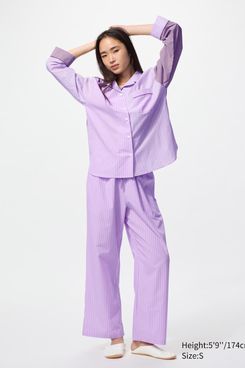 Uniqlo Cotton Pyjamas (Patterned, Long Sleeve)