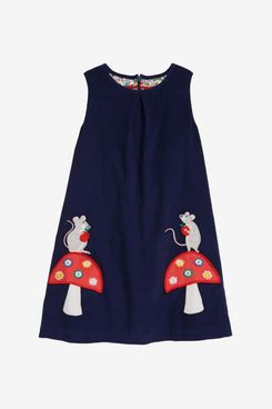 Mini Boden Kids' Appliqué Corduroy Pinafore Dress