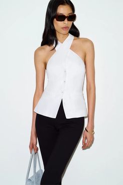 Reformation Tate Linen Top