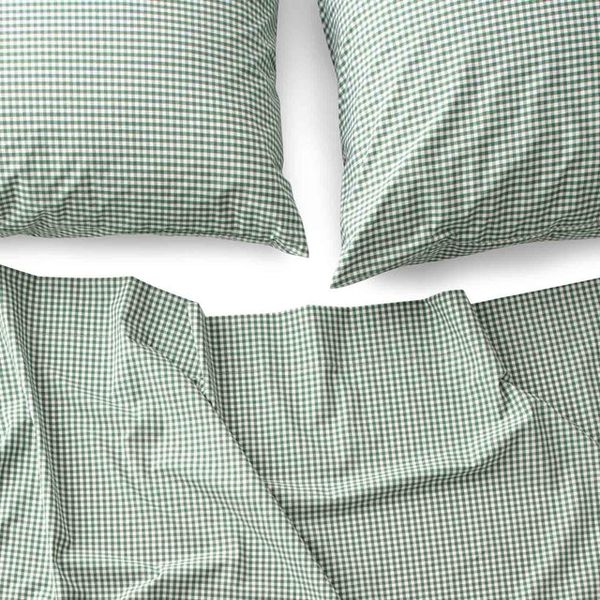 Schoolhouse Gingham Percale Sheet Set