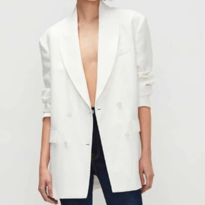 RELAXED DOUBLE BREASTED BLAZER