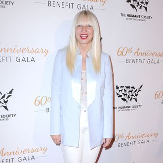BEVERLY HILLS, CA - MARCH 29: Singer/songwriter Sia Furler attends the Humane Society Of The United States 60th Anniversary Benefit Gala on March 29, 2014 at The Beverly Hilton Hotel in Beverly Hills, California. (Photo by Barry King/FilmMagic)