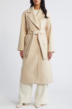 Bernardo Double Breasted Belted Coat