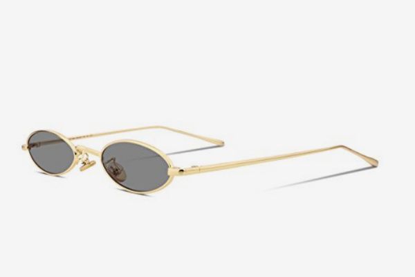 FEISEDY Vintage Slender Oval Sunglasses