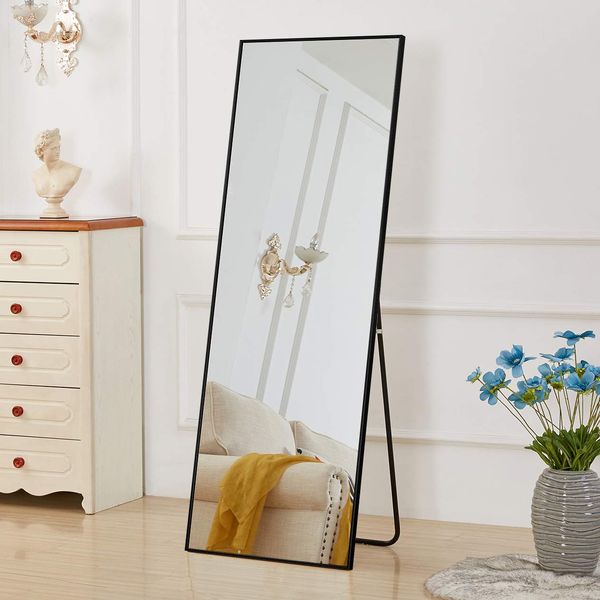 Rose Home Fashion Aluminum-Alloy-Thickened-Frame Full-Length Mirror