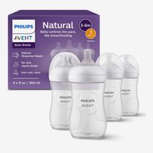 Philips Avent Glass Natural Response Baby Bottle - 9 Oz.