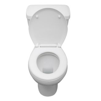 White ceramic toilet isolated on a white background with clipping path.