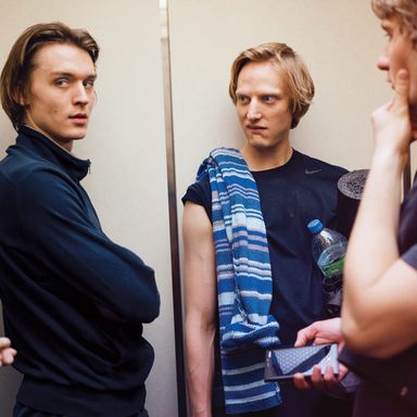 12:52 p.m. I love the dancers in the Bolshoi, but all of my Moscow friends are outside the company. A friend introduced me to Vika Gazinskaya, a well-known Russian designer. I met her group. The rest is history.