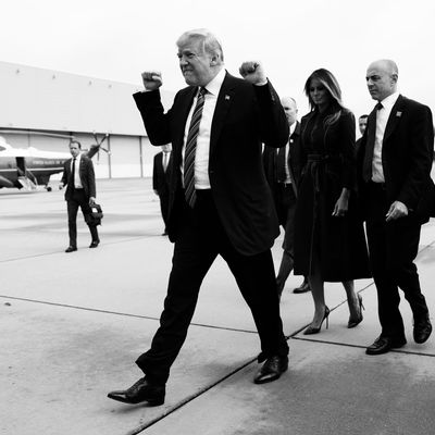 Trump headed to visit a 9/11 memorial site in Pennsylvania.