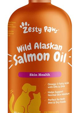 Zesty Paws Pure Wild Alaskan Salmon Oil for Dogs & Cats