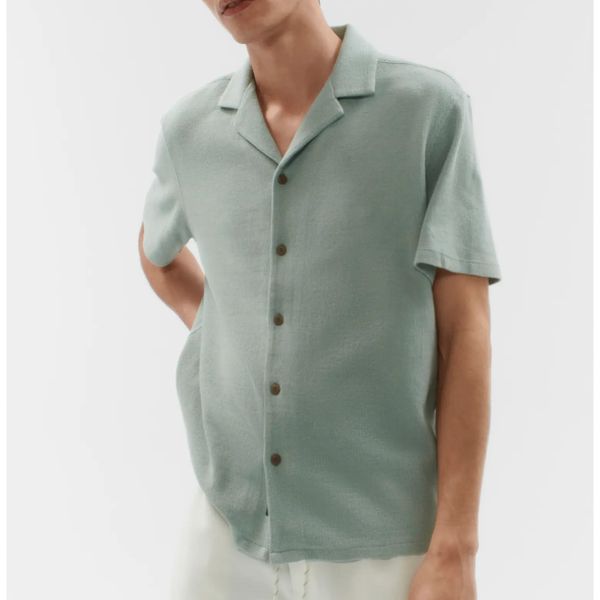 Faherty Oasis Organic Cotton Blend Camp Shirt