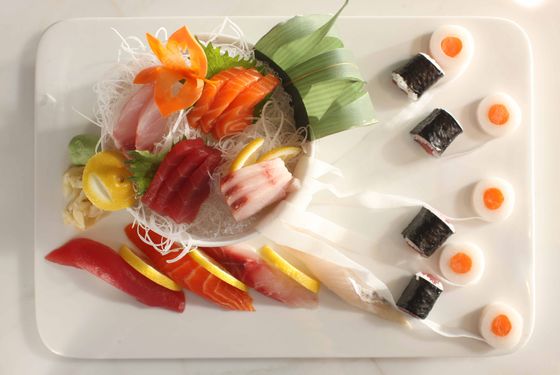 A spread from Azuki Sushi.