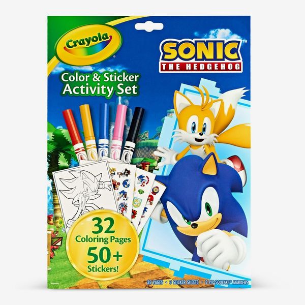 Crayola Color and Sticker Activity Foldalope Sonic