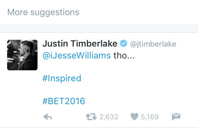 Justin Timberlake Completely Misses the Point of Jesse Williams