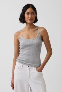 Gap Pointelle Crop Cami