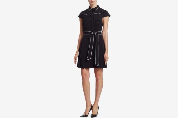 Alice + Olivia Yoko Pleated Shirt Dress