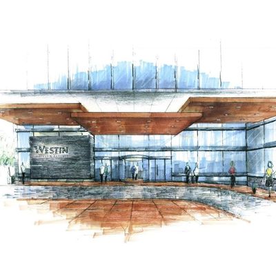 A rendering of the new Westin.