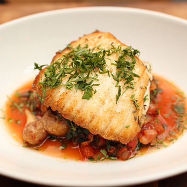 Tomato, kale ragu, fingerling potatoes, herb de Provence