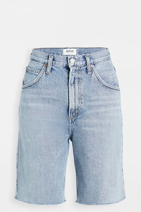 Ex-Store Ages 8-15 Girls Bermuda Jeans Floral Shorts Knee Length Mid Blue Denim 