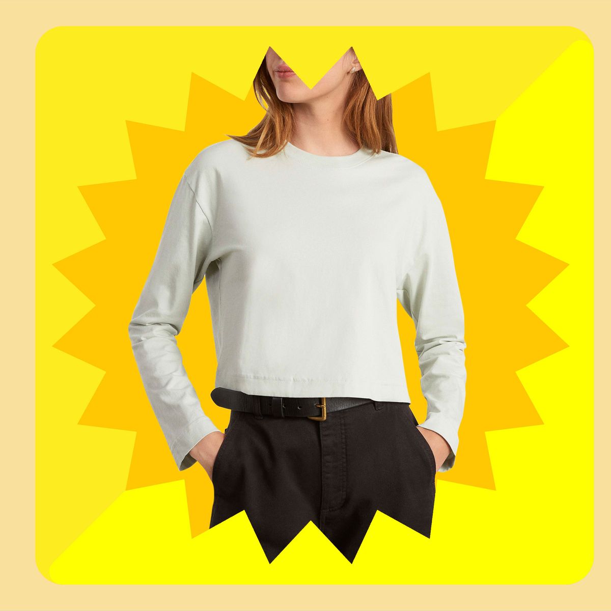 Everlane Organic Cotton Cropped Long 