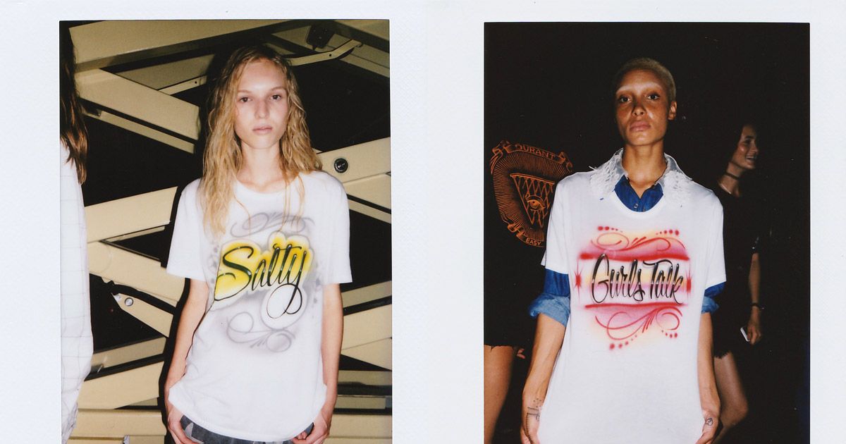 The Alexander Wang Airbrush TShirts You Can t Buy Anywhere