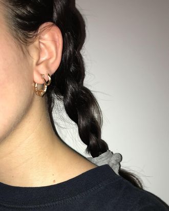 White gold hoop earrings on sale walmart