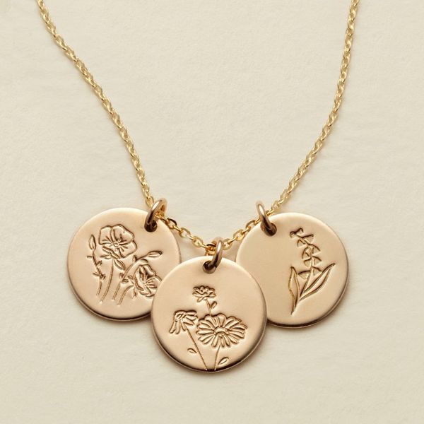 Made by Mary Birth Flower Stacker Necklace