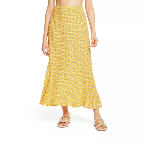 RHODE x Target Women's Dainty Lotus Print Midi Skirt