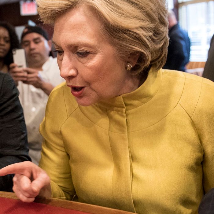Hillary Clinton, and the unattainable dessert.