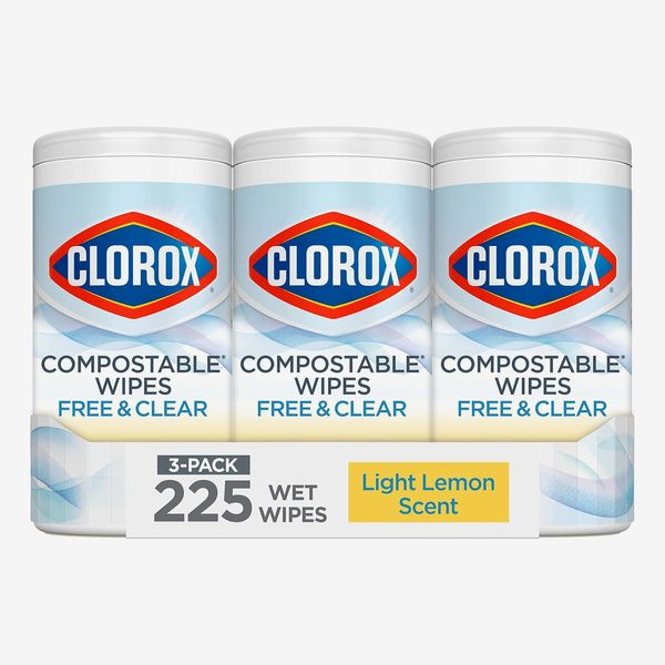 Clorox Free & Clear Compostable Wipes - Pack of 3