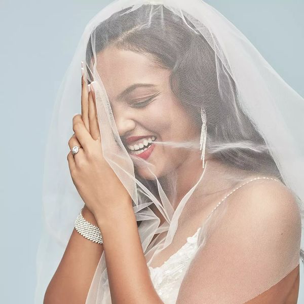 David’s Bridal One-Tier Blusher Veil