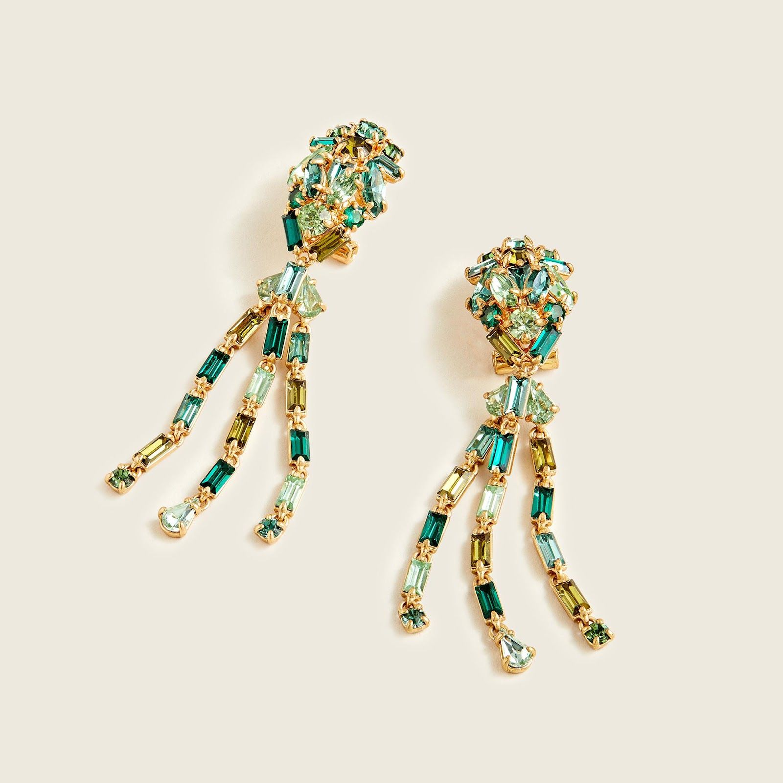 Colorful sparkle drop earrings