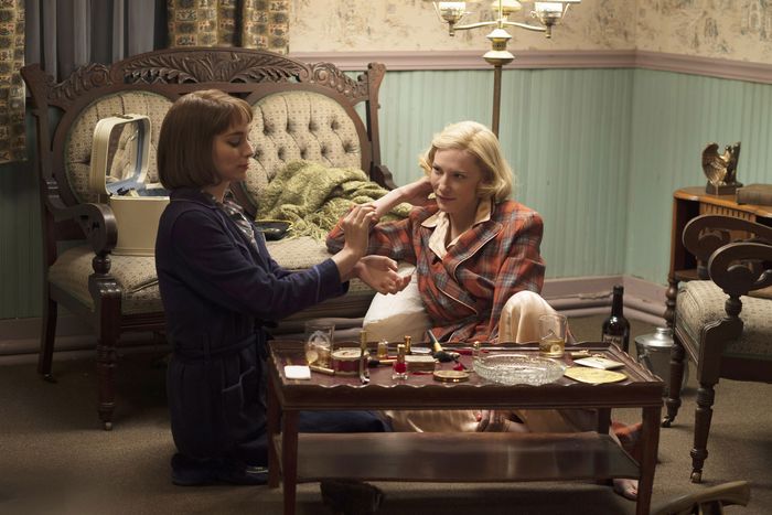 CAROL, from left: Rooney Mara, Cate Blanchett, 2015. ph: Wilson Webb/©Weinstein Company/Courtesy