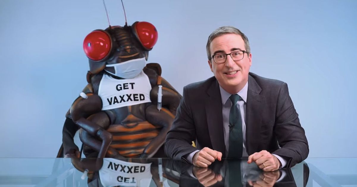 反vaxxers毀了約翰·奧利弗（John Oliver）的蟬吉祥物