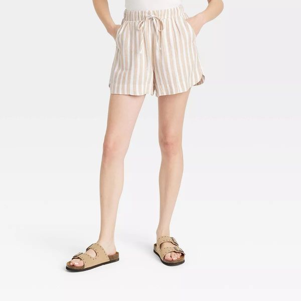 Universal Thread Women's High-Rise Linen Pull-On Shorts