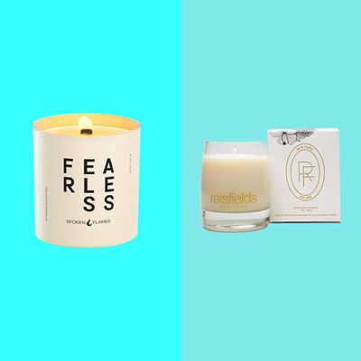 Coffee + Almond Maple- Scented Beeswax Wooden Wick Candle +