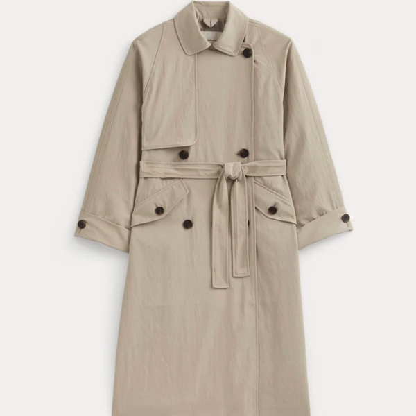Everlane Drapey Twill Trench